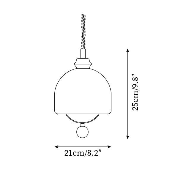 Ardelle Vintage Glass Pendant Light-Neutral Decor