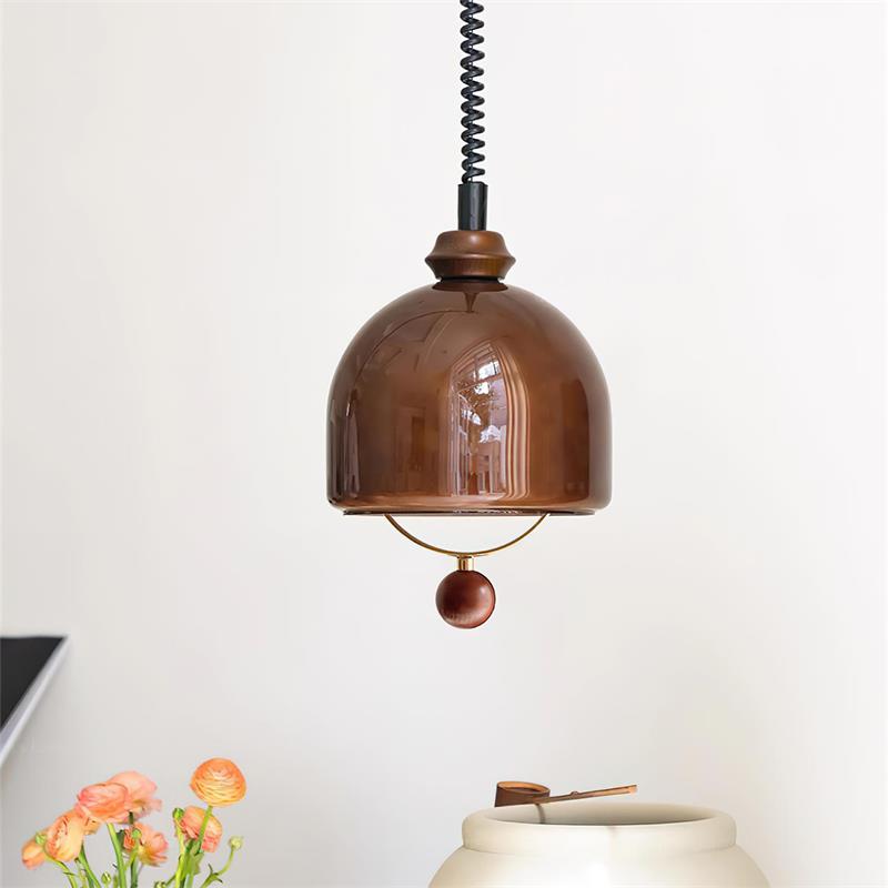 Ardelle Vintage Glass Pendant Light-Neutral Decor