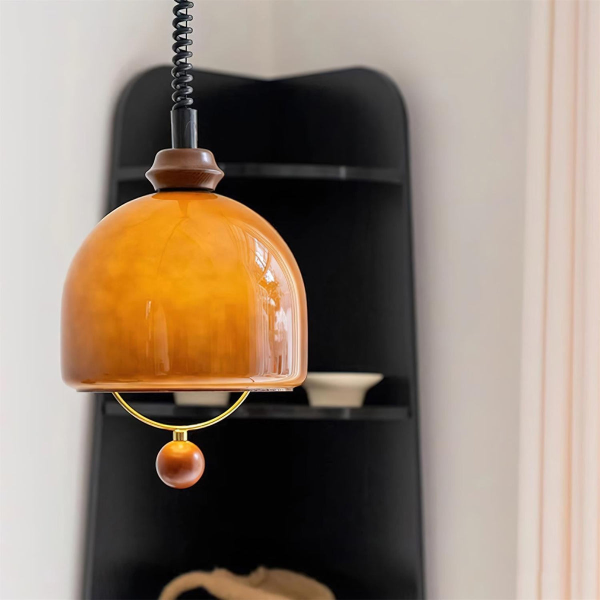 Ardelle Vintage Glass Pendant Light-Neutral Decor