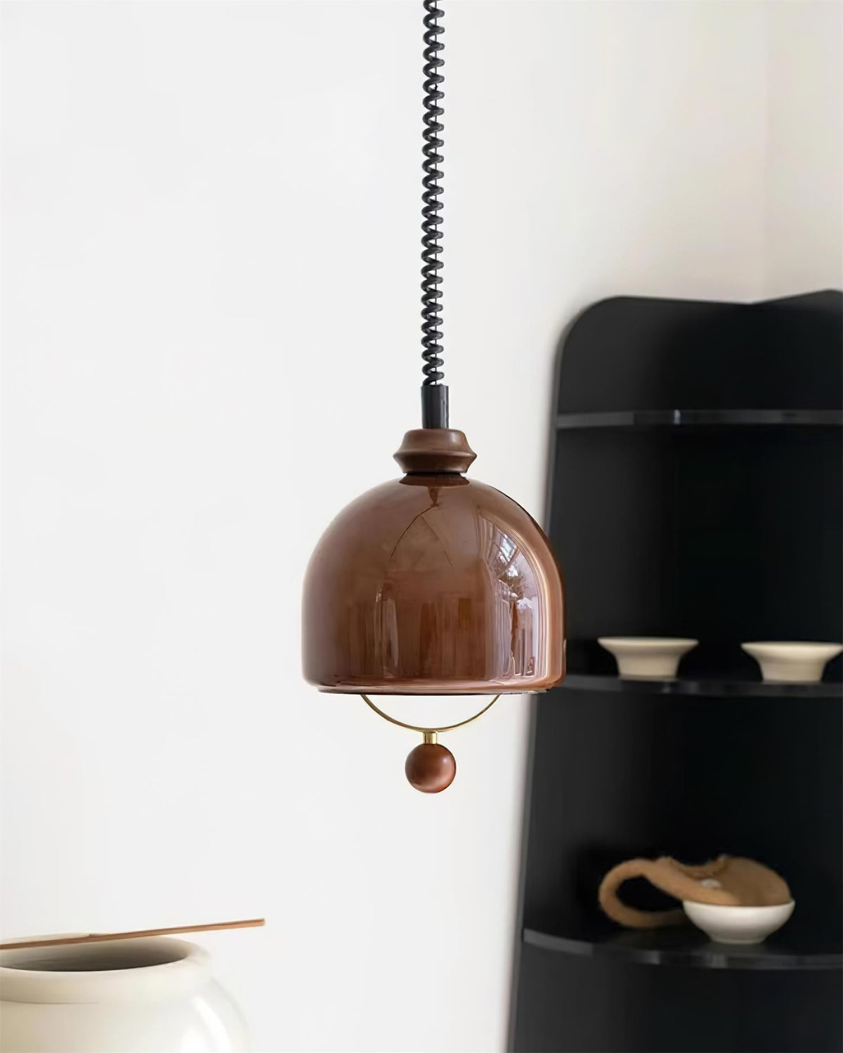 Ardelle Vintage Glass Pendant Light-Neutral Decor