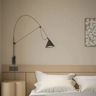 Lustra Applique Murale Minimaliste en Forme de Cône Arqué