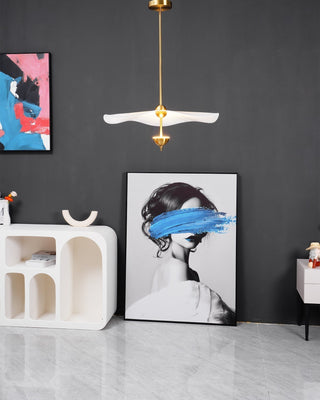 Lustra Suspension Double Biscuit pour Salon