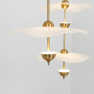 Lustra Suspension Double Biscuit pour Salon
