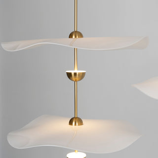 Lustra Suspension Double Biscuit pour Salon