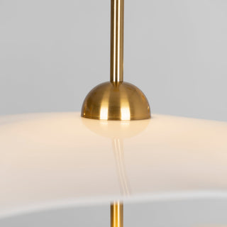 Lustra Suspension Double Biscuit pour Salon