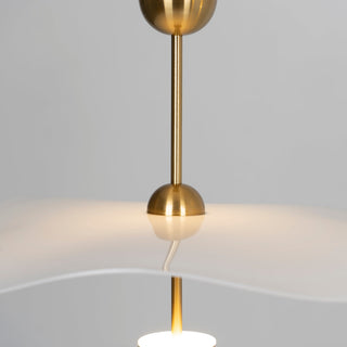 Lustra Suspension Double Biscuit pour Salon