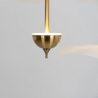 Lustra Suspension Double Biscuit pour Salon