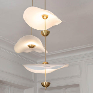 Lustra Suspension Double Biscuit pour Salon