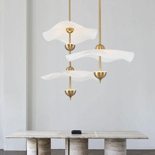 Lustra Suspension Double Biscuit pour Salon