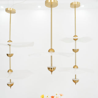 Lustra Suspension Double Biscuit pour Salon
