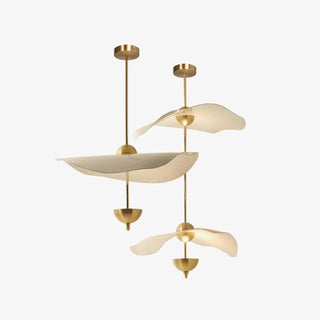 Lustra Suspension Double Biscuit pour Salon