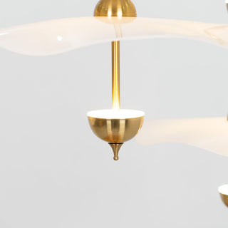 Lustra Suspension Double Biscuit pour Salon