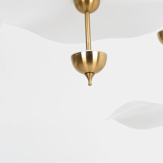 Lustra Suspension Double Biscuit pour Salon