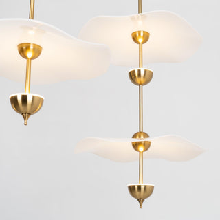 Lustra Suspension Double Biscuit pour Salon