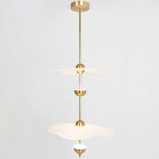 Lustra Suspension Double Biscuit pour Salon