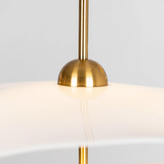Lustra Suspension Double Biscuit pour Salon