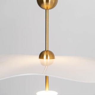 Lustra Suspension Double Biscuit pour Salon