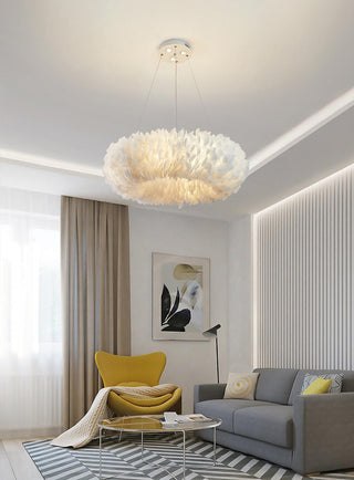 Goose Lampe suspendue à plumes