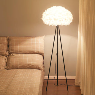 Ivthaar Lampadaire en Plume Organique
