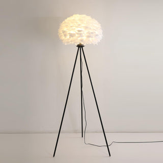 Ivthaar Lampadaire en Plume Organique