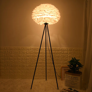 Ivthaar Lampadaire en Plume Organique