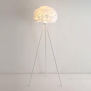 Ivthaar Lampadaire en Plume Organique