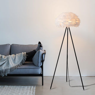 Ivthaar Lampadaire en Plume Organique