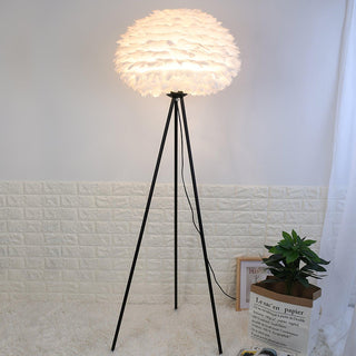 Ivthaar Lampadaire en Plume Organique