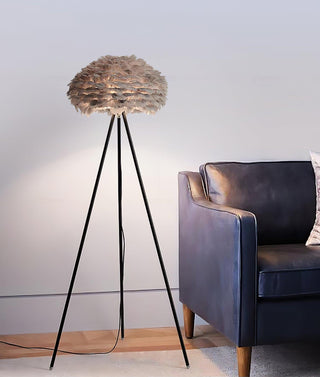 Ivthaar Lampadaire en Plume Organique