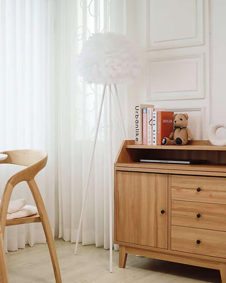Ivthaar Lampadaire en Plume Organique