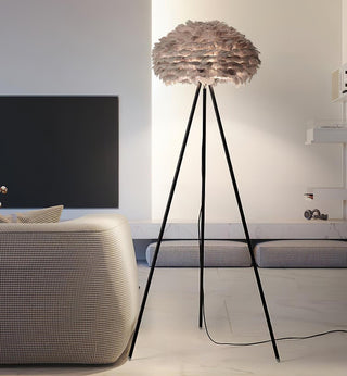 Ivthaar Lampadaire en Plume Organique