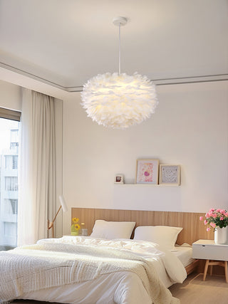 Goose Lampe suspendue à plumes