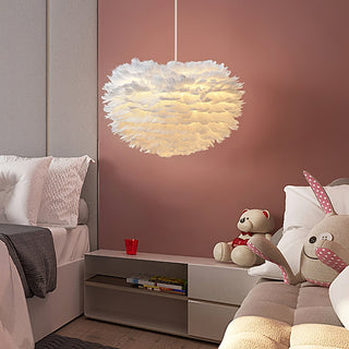 Goose Lampe suspendue à plumes