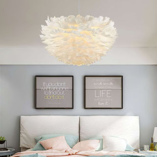 Goose Lampe suspendue à plumes