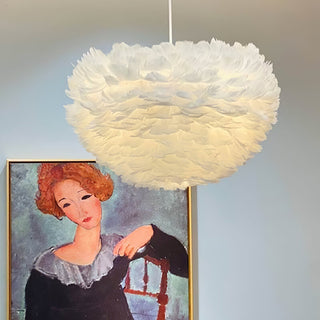 Goose Lampe suspendue à plumes