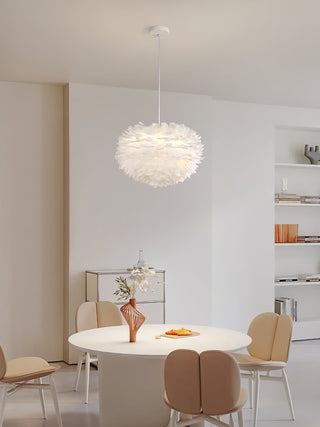 Goose Lampe suspendue à plumes