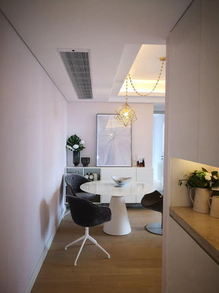 Zevira Suspension glamour en laiton et cristal