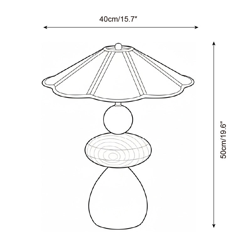 Elaariella Lampe de Table Solstice