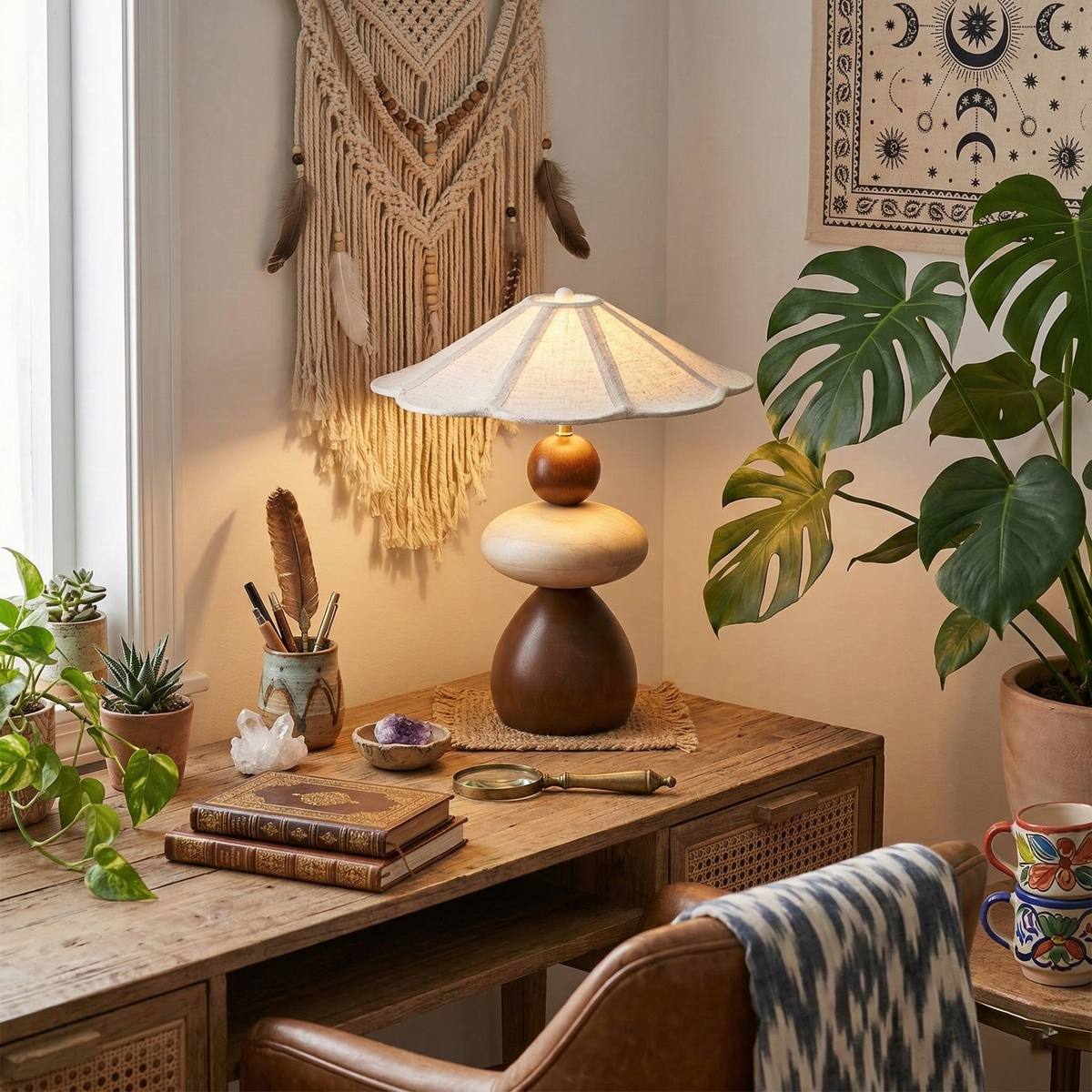 Elaariella Lampe de Table Solstice
