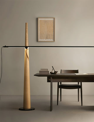 Lampadaire Ovelila Minimaliste en Bois