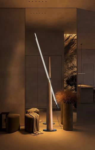 Lampadaire Ovelila Minimaliste en Bois