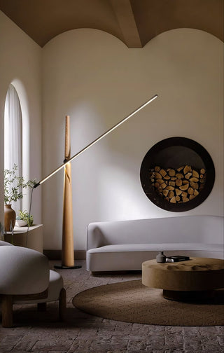 Lampadaire Ovelila Minimaliste en Bois
