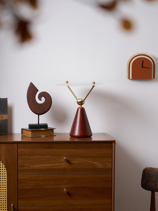 Balance Lampe de Table en Bois Moderne