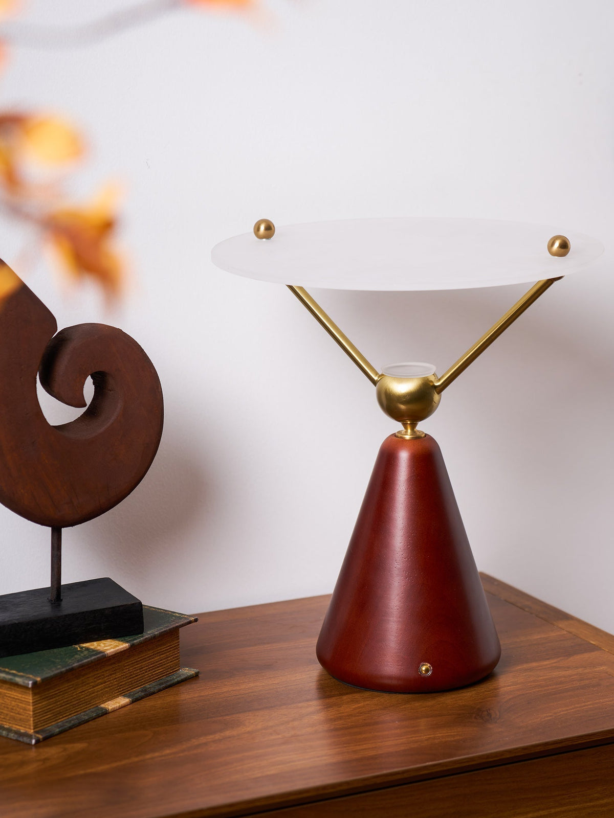 Balance Lampe de Table en Bois Moderne