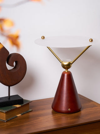 Balance Lampe de Table en Bois Moderne