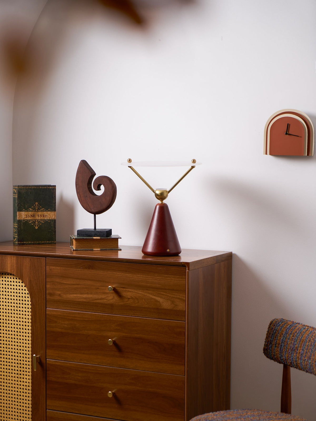 Balance Lampe de Table en Bois Moderne