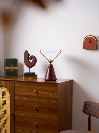 Balance Lampe de Table en Bois Moderne