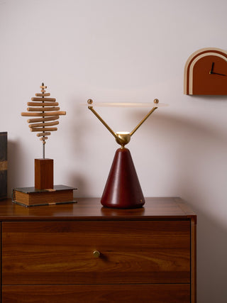 Balance Lampe de Table en Bois Moderne