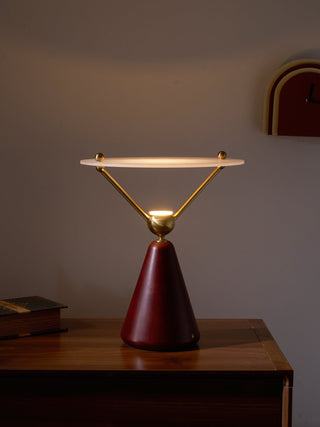Balance Lampe de Table en Bois Moderne