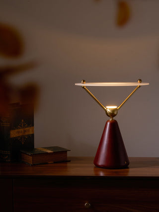 Balance Lampe de Table en Bois Moderne